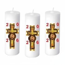 Mini Círio Pascal Cordeiro Branco Adesivo