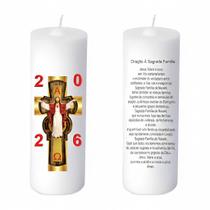 Mini Círio Pascal Jesus Branco Adesivo