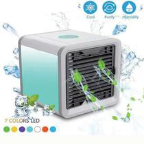 Mini Climatizador Ar Cooler Luminária Ventilador Mini Climatizador Ar Cooler Luminária Ventilador