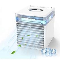 Mini climatizador Ar USB Umidificador Ventilador Portátil Mini climatizador Ar USB Umidificador Ventilador Portátil