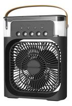 Mini Climatizador D Ar Com Reservatório Para Água E Gelo Top Cor Verde 110v/220v - Preto - FAN