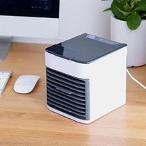 Mini Climatizador Umidificador Ar Condicionado Cooler  Luz Led