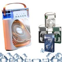 Mini Climatizador Umidificador, Nebulizador, Ventilador, Aromatizador