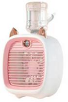 Mini Climatizador Umidificador Portátil Ventilador Gatinho