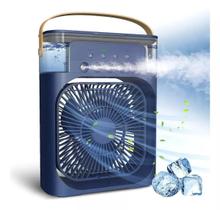 Mini Climatizador Umidificador Ventilador De Ar Usb Luz Led & Aromatizador