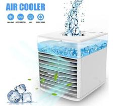 Mini Climatizador Umidificador Ventilador e Purificador Portátil de Mesa Escritório - Air Cooler
