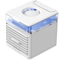 Mini Climatizador Ventilador e Umidificador De Ar Uso Com Agua Cooler Com Luz Led