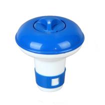 Mini clorador dosador flutuante margarida para piscinas azul