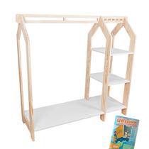 Mini Closet Infantil Kit Livro Educativo