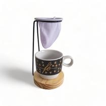 Mini Coador de Café Com Caneca Branca Individual - Decorcasa Shop