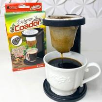 Mini Coador de Cafe Dobrável Com Suporte Individual Expresso no Coador