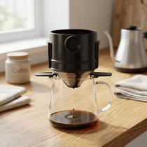 Mini Coador de Café Individual Filtro Portátil Reutilizável Aço Inoxidável Mini Coador de Café Individual Filtro Portátil Reutilizável Aço Inoxidável