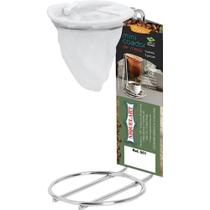 Mini Coador de Café Individual para Mesa e Camping Aço Cromado - Niquelart Mini Coador de Café Individual para Mesa e Camping Aço Cromado - Niquelart