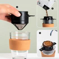 Mini Coador De Café Para Xícara Pequeno Inox Reutilizável