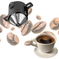 Mini Coador de Café Reutilizável em Aço Inoxidável Portátil Não Precisa De Filtro