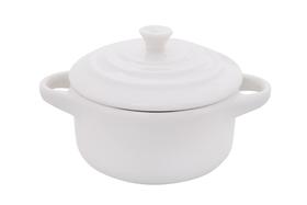 Mini Cocote Redonda Branca 200 ml