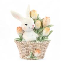 Mini Coelho Da Páscoa La Belle Cesta De Flores 1064484 11,5cm Mini Coelho Da Páscoa La Belle Cesta De Flores 1064484 11,5cm