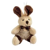 Mini Coelho Marrom Pendente 10X6X5Cm Enfeite De Páscoa