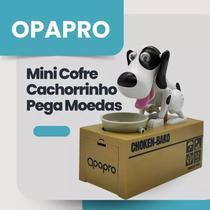 Mini Cofre Cachorrinho Pega Moedas Opapro MTC-101 - Cofrinho Automatizado para Crianças