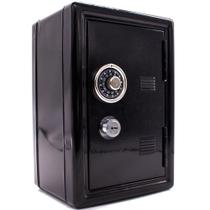 Mini Cofre Com Segredo Senha Chave Dinheiro Joias Preto Mini Cofre Com Segredo Senha Chave Dinheiro Joias Preto