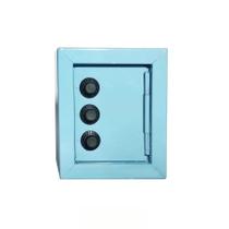 Mini Cofre de Metal Cofrinho com Segredo Senha Azul Mini Cofre de Metal Cofrinho com Segredo Senha Azul