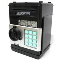 Mini Cofre Eletrônico Digital Senha para Notas e Moedas Preto GT1512126-B - Lorben