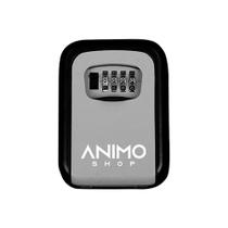 Mini Cofre Guarda Chaves de Parede com Segredo Cinza - ANIMO SHOP