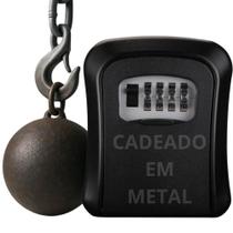 Mini Cofre Parede Guarda Chaves Senha Airbnb Todo Em Metal