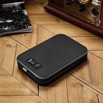 Mini Cofre Portátil Para Pistola Com Impressão Digital E Cabo De Aço, Caixa De Segurança Antifurto