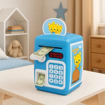 Mini Cofrinho Eletrônico Automático Entrada Notas E Moedas Mini Cofrinho Eletrônico Automático Entrada Notas E Moedas