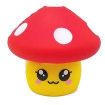 Mini cogumelo realista com design de desenho animado portáti