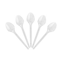 Mini Colher Cristal Transparente - 50 Unidades