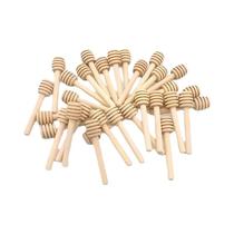 Mini Colher De Madeira Para Mexer Mel, Utensílio De Cozinha, 10, 30, 50 Peças