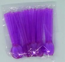 Mini colher doce café com 50 unidades plural plast
