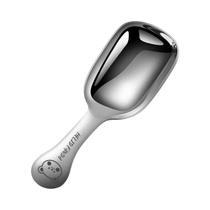 Mini Colher Fofa De Aço Inoxidável Para Bolo, Sobremesa, Cabo Curto, Colher Quadrada, Utensílios De