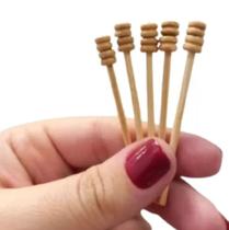 Mini Colher Madeira Pega Mel 50 Peças