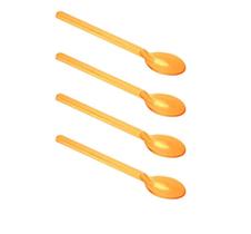 Mini Colher Piccolo para Café e Doces Laranja - 100 unid