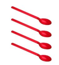 Mini Colher Piccolo para Café e Doces Vermelho - 100 unid