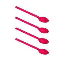 Mini Colher Piccolo Vermelha Plastilânia 100un