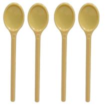 Mini Colherzinha Bege Talher De Sobremesa Com 50 Unidades Mini Colherzinha Bege Talher De Sobremesa Com 50 Unidades
