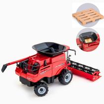 Mini Colhetadeira Grao Case Ih Pneu Borracha Brinquedo 3anos