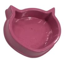 Mini Comedouro Pote Ração Alimentos Gato Pet 150Ml Rosa