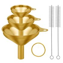 Mini comida de metal em aço inoxidável Funnel Snailhouse com escova 3P Mini comida de metal em aço inoxidável Funnel Snailhouse com escova 3P