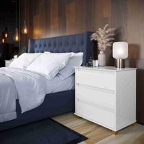 Mini Cômoda 3 Gavetas Ej Sala Quarto Branco Rede Móveis Mini Cômoda 3 Gavetas Ej Sala Quarto Branco Rede Móveis