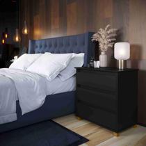 Mini Cômoda 3 Gavetas Ej Sala Quarto Preto Rede Móveis Mini Cômoda 3 Gavetas Ej Sala Quarto Preto Rede Móveis