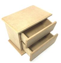 Mini Cômoda Mdf Porta Jóias Com 2 Gavetas