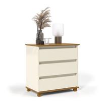 Mini Cômoda/Mesa de Cabeceira Quarto 3 Gavetas Eliza - Várias Cores - MJM Casa dos Móveis Mini Cômoda/Mesa de Cabeceira Quarto 3 Gavetas Eliza - Várias Cores - MJM Casa dos Móveis