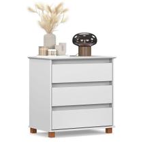 Mini Cômoda Para Quarto 3 Gavetas Prisma Branco Mini Cômoda Para Quarto 3 Gavetas Prisma Branco