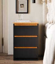 Mini Cômoda Pequim com 3 Gavetas Design Moderno e Funcional Para Quarto e Escritorio