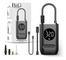 Mini Compressor Calibrador Ar Digital Portátil Recarregável